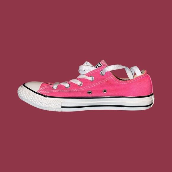 Converse Chuck Taylor All Star Lo Sneaker Little Kids’ Bubble Gum Pink Size 3 - Picture 4 of 8